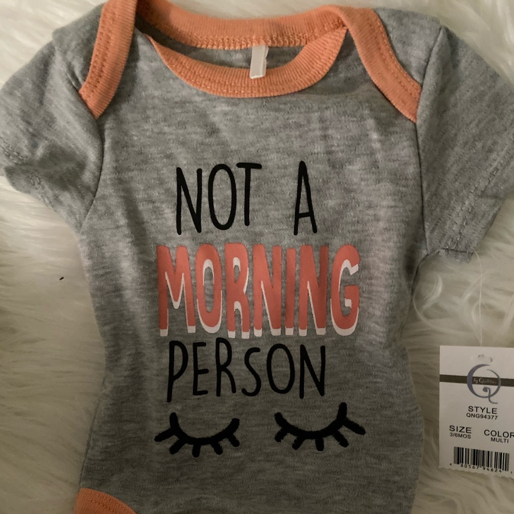 Baby girl onesie with slogan